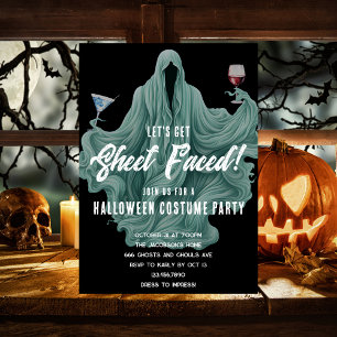 Enge Geest Laten we een Halloween-feest met een sp Kaart