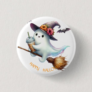 Enge Gelukkige Halloween Ronde Button 3,2 Cm