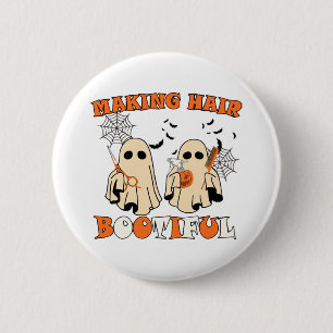 Enge Ghost Kapper Halloween Ronde Button 5,7 Cm