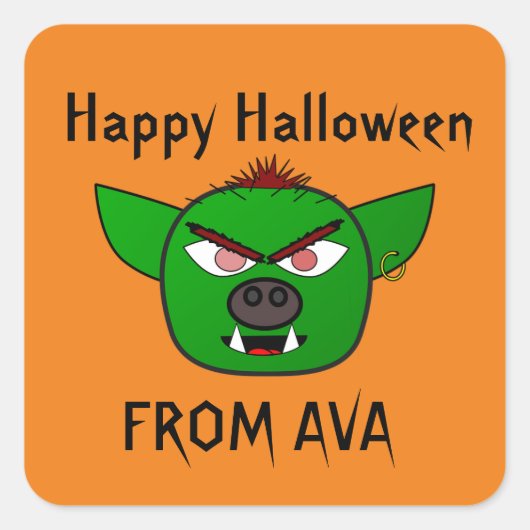 ENGE GOBLIN HALLOWEEN STICKER (Voorkant)
