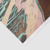 Enge Gotische Gargoyle met Rozen Decoupage Tissuepapier (Detail)