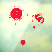 Enge grappige rode druppelen bloed spooky Hallowee Raamsticker (Vel 3)