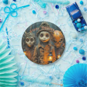 Enge griezelige Halloween Kinder Papieren Bordje (Feest)