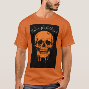Enge Grinning Skull met een spin kruipen op de top