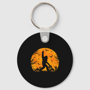 Enge Halloween Bigfoot Pompoen Grappige Halloween Sleutelhanger