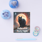Enge Halloween Black Cat maanlicht, Flyer (Enkel)