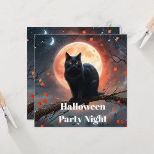 Enge Halloween Black Cat maanlicht, Kaart