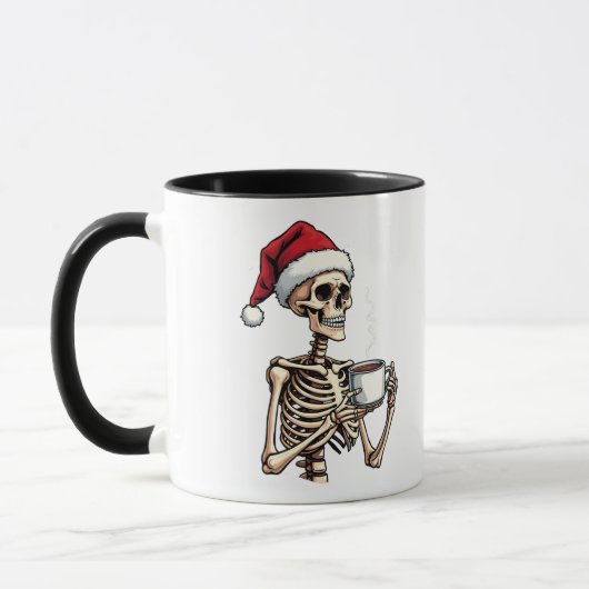 Enge Halloween Drinkt Koffie Kerstman Santa Mok (Links)