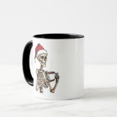 Enge Halloween Drinkt Koffie Kerstman Santa Mok (Voorkant links)
