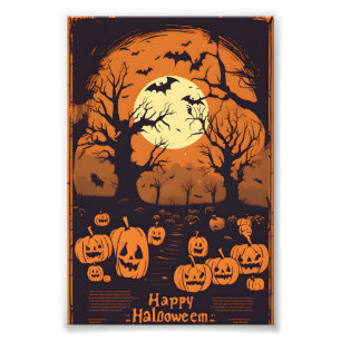 Enge halloween foto afdruk