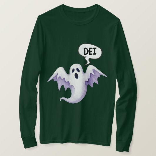 Enge Halloween-geest DEI T-shirt (Design voorkant)