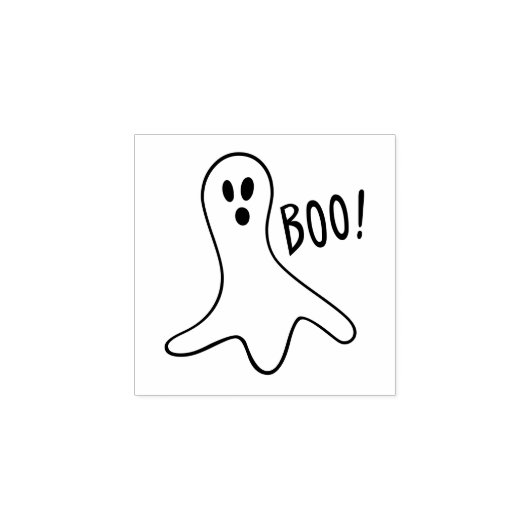Enge Halloween Ghost BOO Fun Kinder DIY Art Craft Rubberstempel (Afrduk)