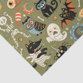 Enge Halloween Groen Tissuepapier (Detail)