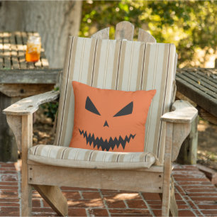 Enge Halloween Jack OLantern zwart gezicht sinaasa Buitenkussen