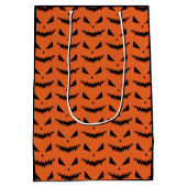Enge Halloween Jack OLantern zwart gezicht sinaasa Medium Cadeauzakje (Achterkant)
