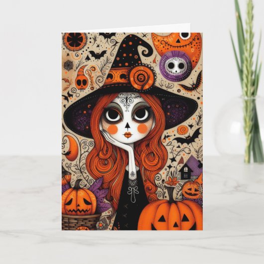Enge Halloween Kaart (Voorkant)