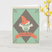 Enge Halloween Kaart (Gele Bloem)