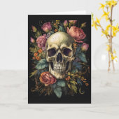 Enge Halloween Kaart (Gele Bloem)