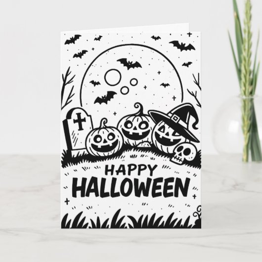 Enge Halloween Kaart (Voorkant)