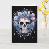 Enge Halloween Kaart (Gele Bloem)