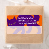 Enge Halloween Kittycat Etiket (Insitu)