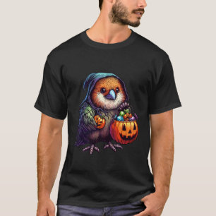 Enge Halloween Kiwi Vogel Geest Griezeld Zakje Sno T-shirt