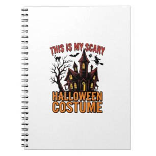 Enge Halloween Kostuum Geest Huis Vintage T-shirt Notitieboek