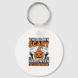 Enge Halloween Kostuum Pompoen Heksenhoed Shirt_1 Sleutelhanger
