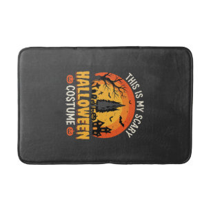 Enge Halloween-kostuum vintage zonsondergang ontwe Badmat
