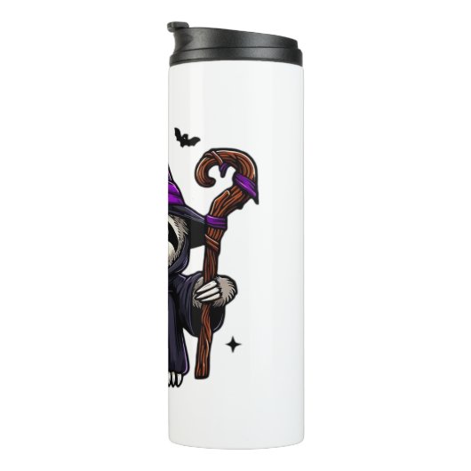 Enge Halloween Luiaard Heks Pet Kostuum Spooky Zee Thermosbeker (Geroteerd rechts)