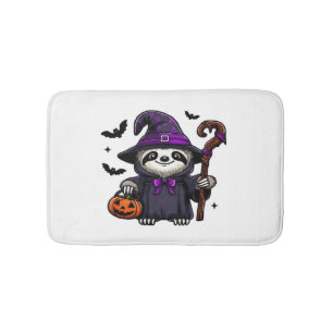 Enge Halloween Luiaard Heksenhoed Kostuum Griezele Badmat