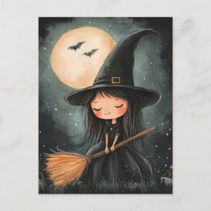 Enge Halloween Nacht Ansichtkaart Briefkaart