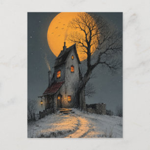 Enge Halloween Nacht Ansichtkaart Briefkaart