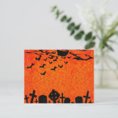 Enge Halloween Nacht Briefkaart (Staand voorkant)
