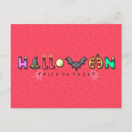 Enge Halloween Nacht met Uilen Briefkaart (Voorkant)