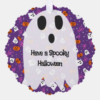 Enge Halloween Ornament Kaart