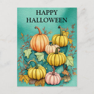 Enge Halloween pompoen herfst Briefkaart