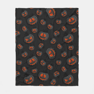 Enge Halloween pompoen lantaarnpatroon Fleece Deken