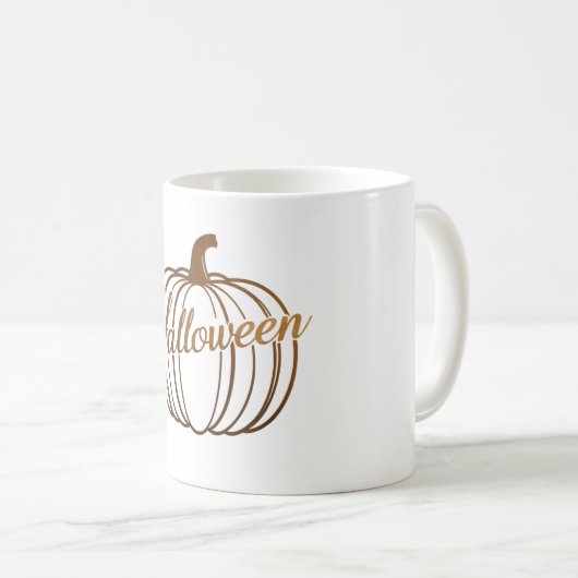 Enge Halloween pompoen Mok (Voorkant rechts)