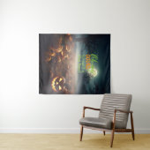 Enge Halloween pompoen patch Wandkleed (In Situ (horizontaal))