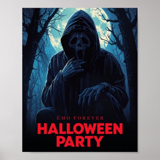 Enge Halloween Poster - griezelige horror Wall Art (Voorkant)