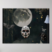 Enge Halloween Poster - Spooky en Dark (Voorkant)