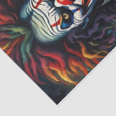 Enge Halloween Rainbow Clown Decoupage Papier (Detail)