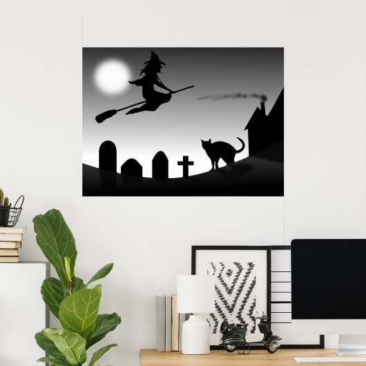 enge halloween scène poster (Thuiskantoor)