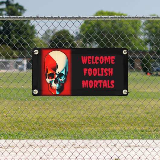 Enge Halloween schedel ontworpen banners (Insitu)