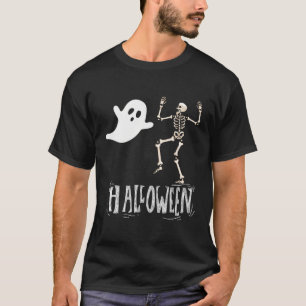 Enge Halloween spook en grappig skelet T-shirt
