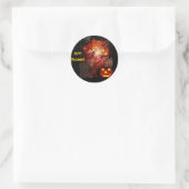 Enge Halloween Sticker (tekst aanpasbaar) (Tas)