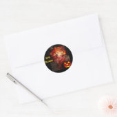 Enge Halloween Sticker (tekst aanpasbaar) (Envelop)