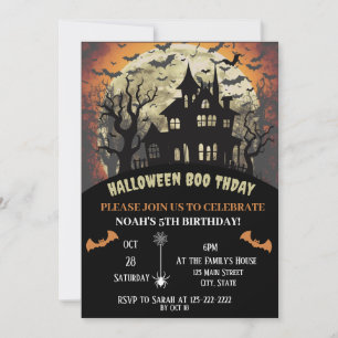 Enge Halloween verjaardagsfeestje Kaart