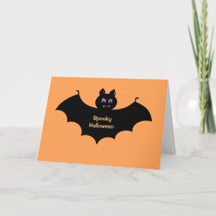 Enge Halloween Vleermuis Groeten Kaart